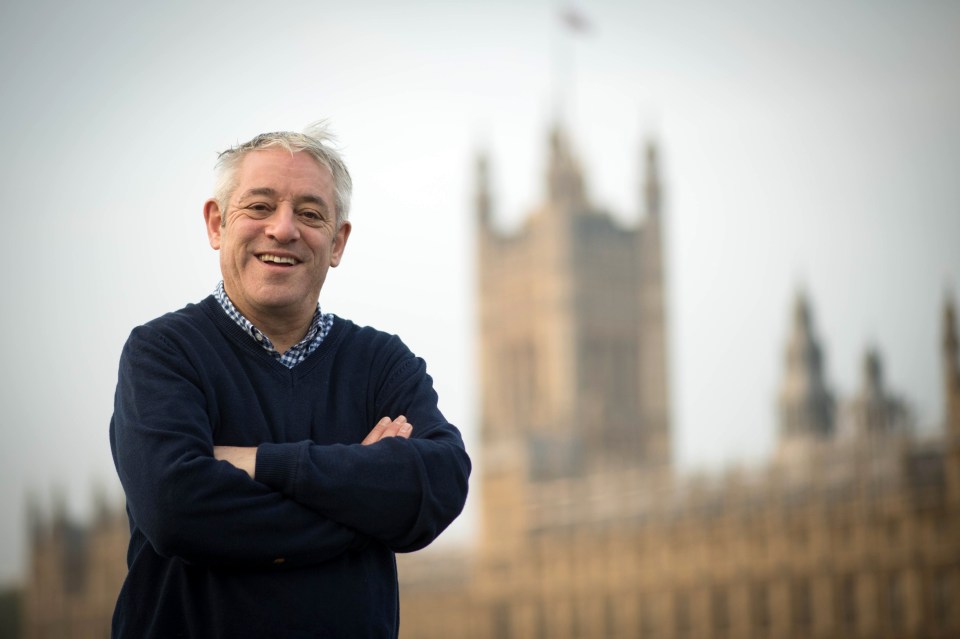  Speaker Bercow posed for snaps today as he left the Commons