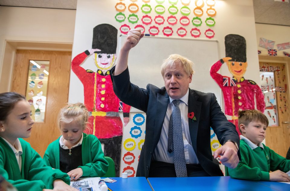  Boris got very expressive as he sat with the children