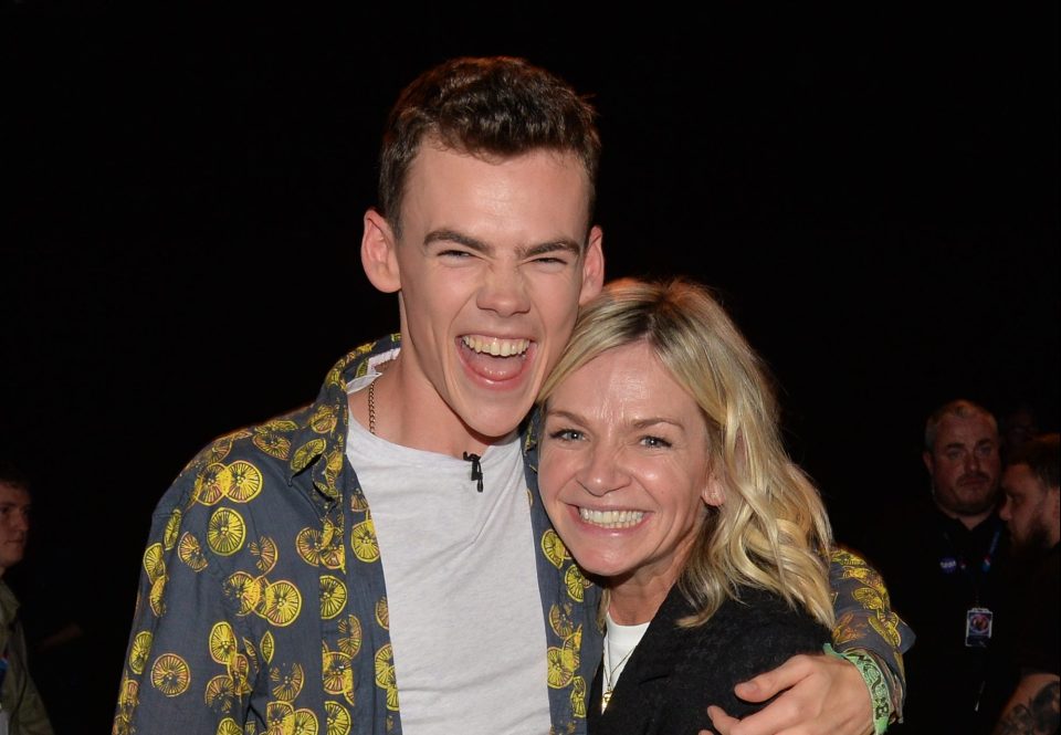  Woody Cook and his mum Zoe Ball