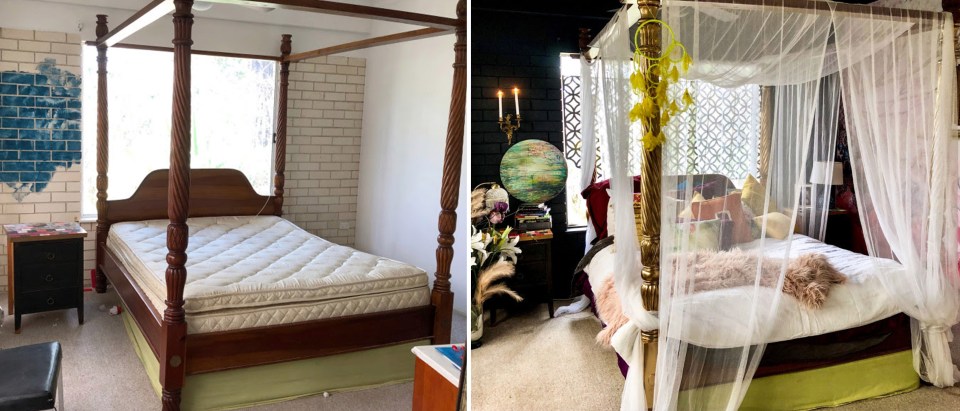  Her bedroom went from drab to delightful thanks to some affordable tweaks