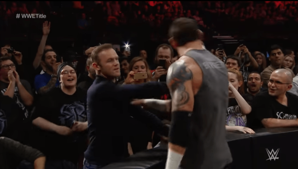  Wayne Rooney made a WWE cameo in 2015 confronting Brit Wade Barret on a Raw show at the Manchester Arena