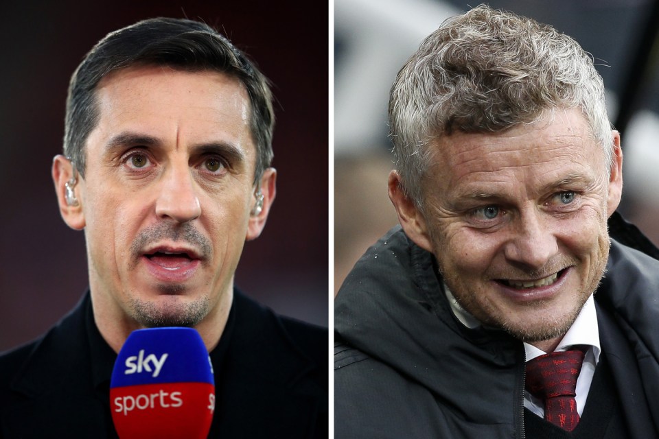  Gary Neville wants Manchester United to keep faith with Ole Gunnar Solskjaer as he "inherited a shambles"