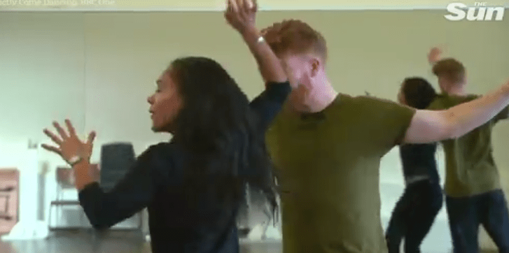  Alex Scott bashed partner Neil Jones in the face as they rehearsed their "spicy" Tango