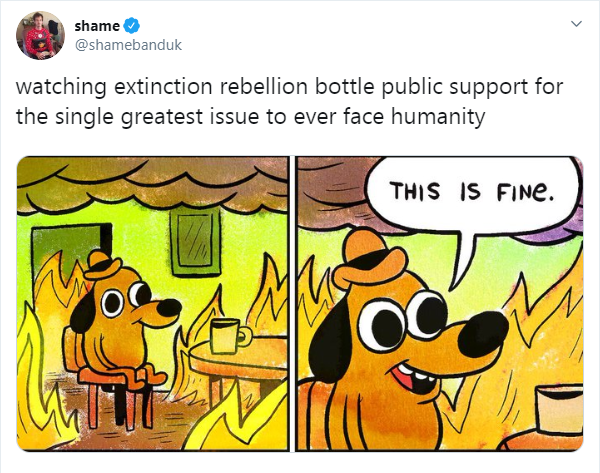  Extinction Rebellion admitted the move was an 'own goal'