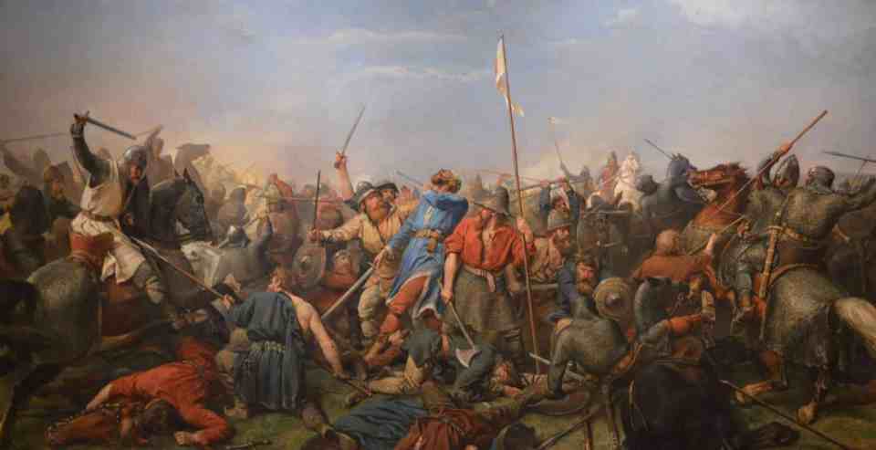  Artist's impression of the Battle of Brunanburh, fought in 937 AD