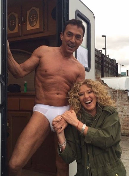  Bruno Tonioli has been posing in his tiny white pants for fans