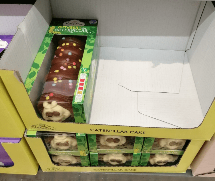  Is that you, Colin? No, it's Aldi's new Cuthbert the Caterpillar cake