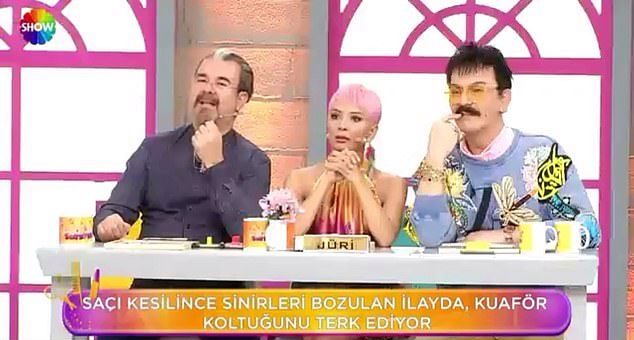  The three judges on reality TV programme Kuaförüm Sensin also appeared to be similarly stunned