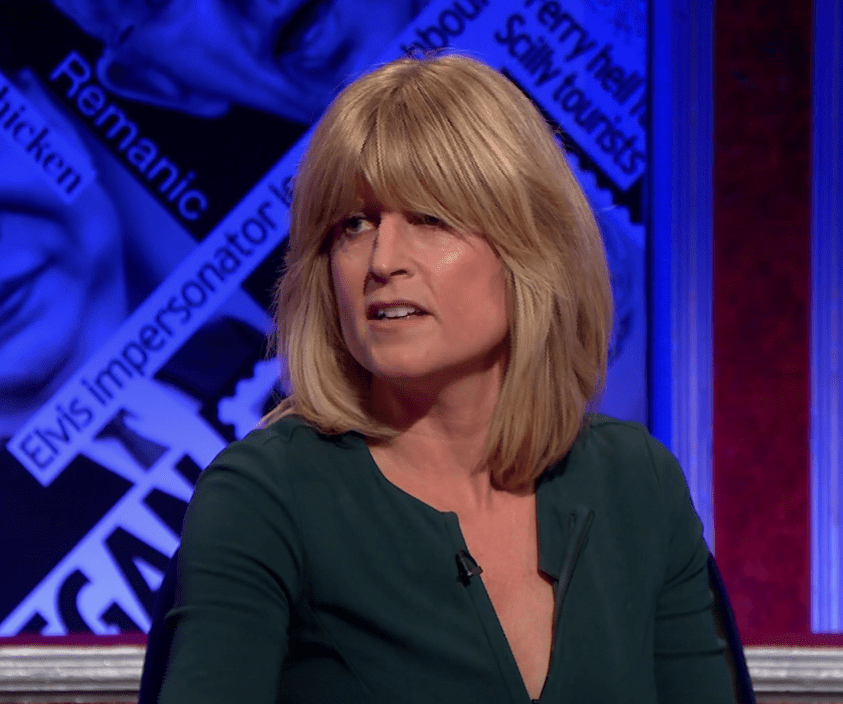  Rachel Johnson joked about her brother on Have I Got News For You