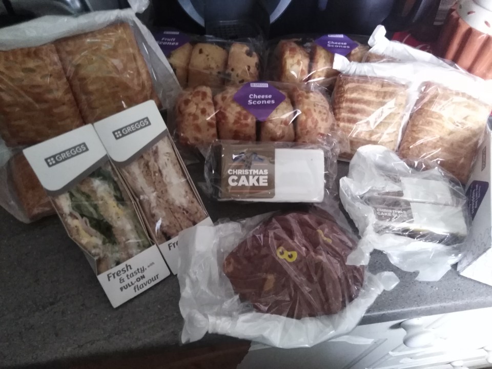 Shaun's Greggs' haul