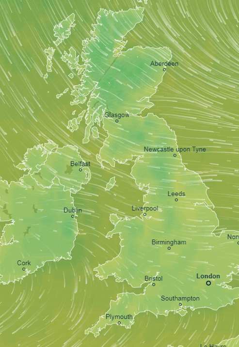  Temperatures will drop as we lead into the start of the week, with daytime temps of around 5C