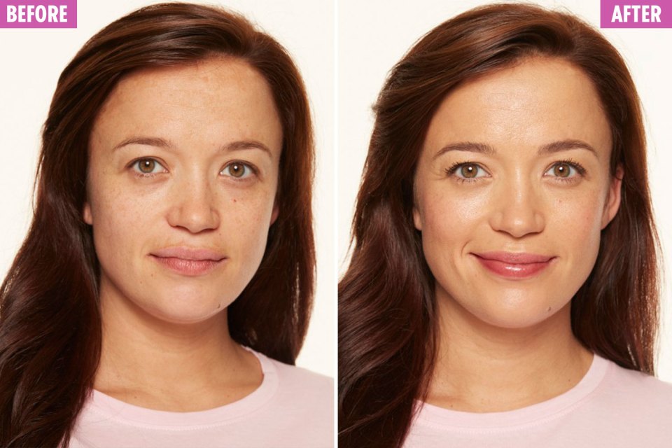  We applied a hydrating toned moisturiser to blur the pigmentation on Jo's face