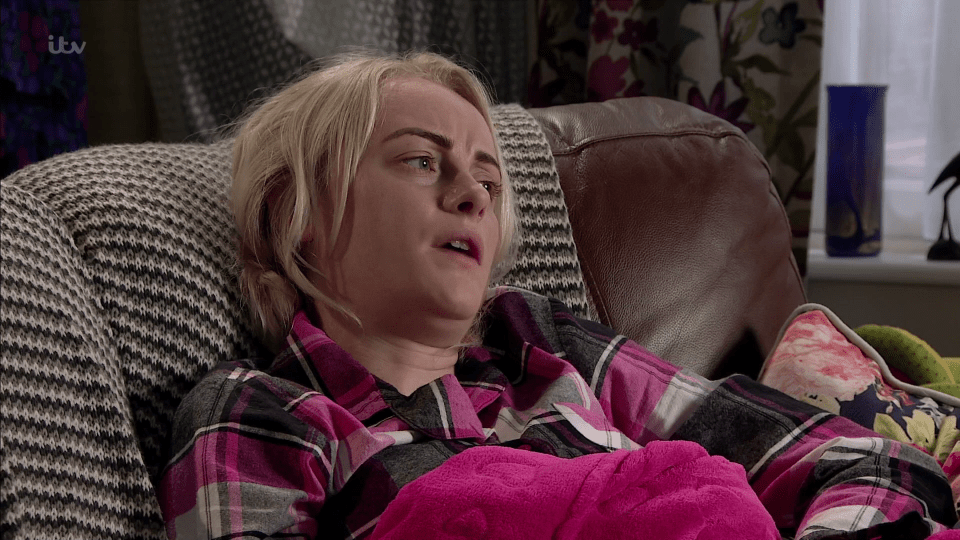  Sinead is close to death in Coronation Street this week