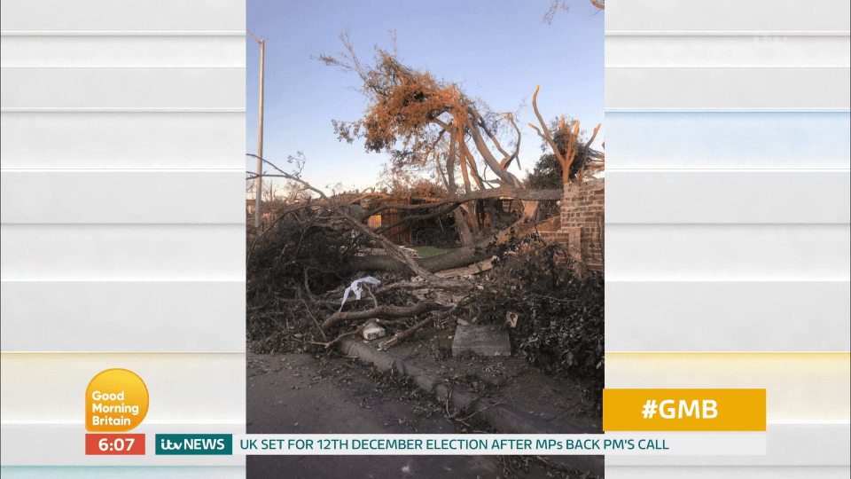  Richard was told to 'run' after he was caught up in the tornado that tore through his friend's home