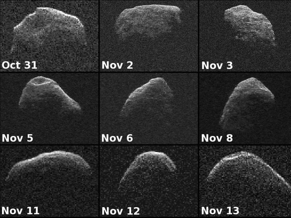 Images of Apophis snapped by Nasa telescopes in 2012