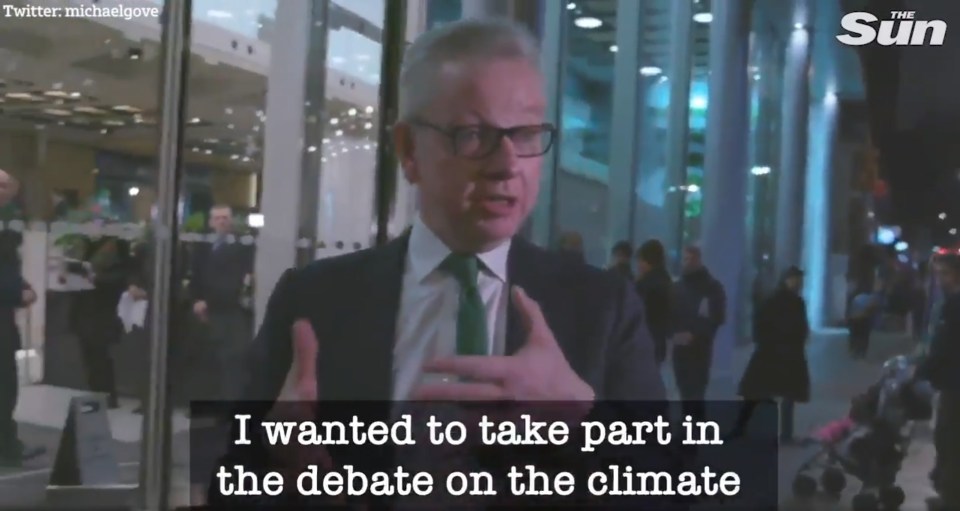  Gove was furious he wasn't allowed into the debate