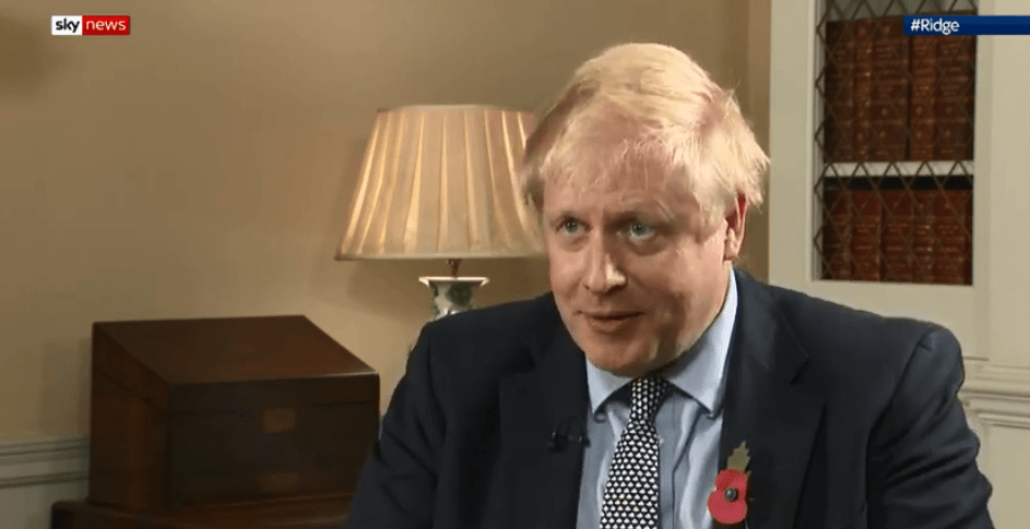  Boris Johnson said today any vote for a party other than him will risk Corbyn in No10