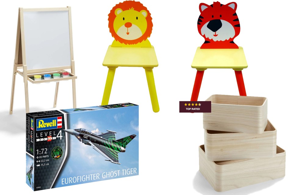  Easels, chairs and a model kit - there's a mix of offers at Hobbycraft