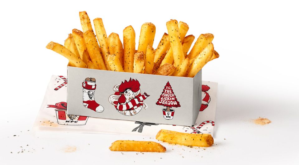  The festive fries cost £1.49 for a regular or £2.39 for a large