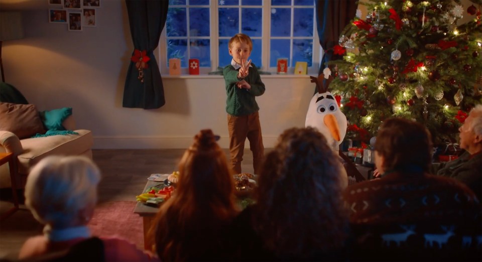 The Iceland Christmas advert 2019 starts with a young boy playing charades with his family