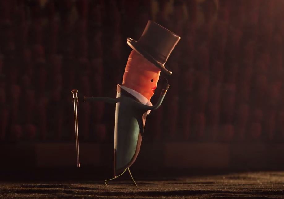  Kevin the Carrot performs a version of Robbie Williams' Let Me Entertain You