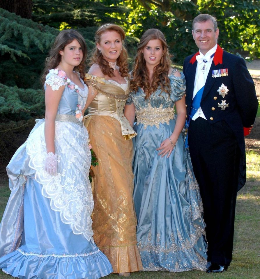  The family pictured attending a themed masked ball at Windsor Castle in 2006