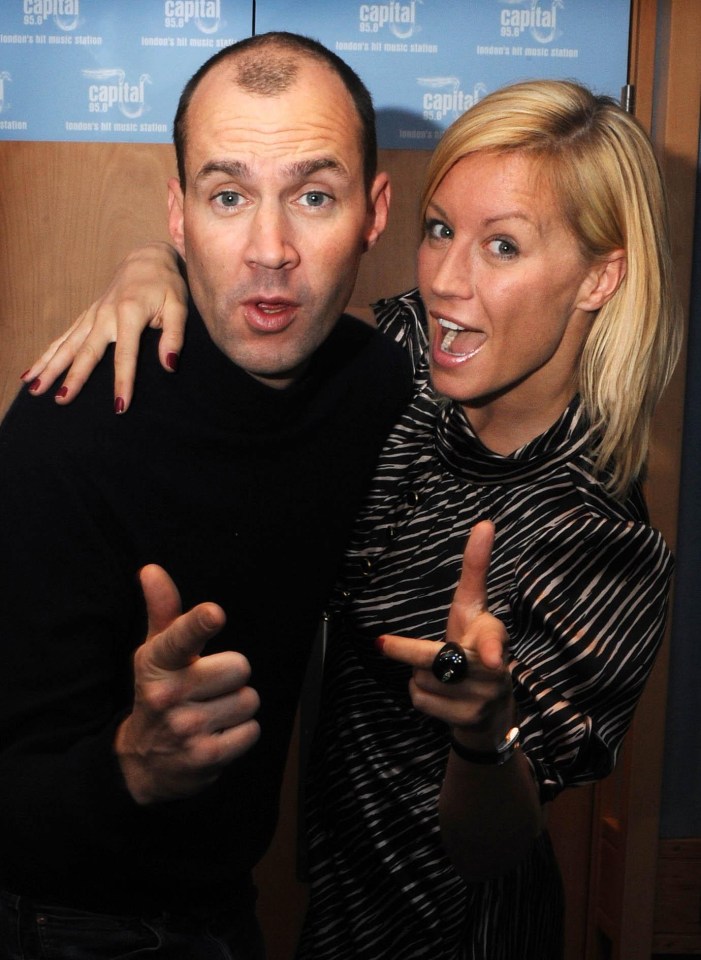  Vaughan and Denise snapped during her first Capital FM Breakfast Show, 2008