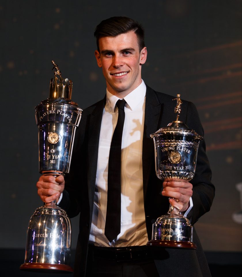  Gareth Bale made the cut for Carragher after winning the PFA Player of the Year twice in three years before joining Real Madrid