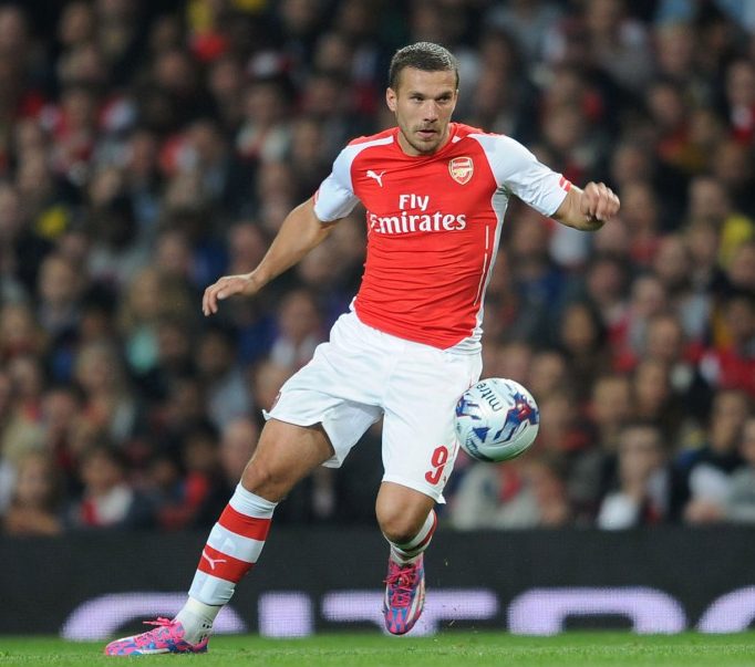  Lukas Podolski scored 31 goals in 82 games for Arsenal between 2012 and 2015