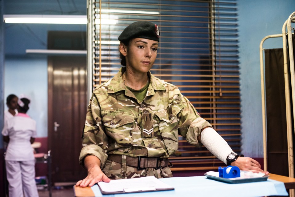  Michelle stars as Lance Corporal Georgie Lane in the BBC's military drama Our Girl