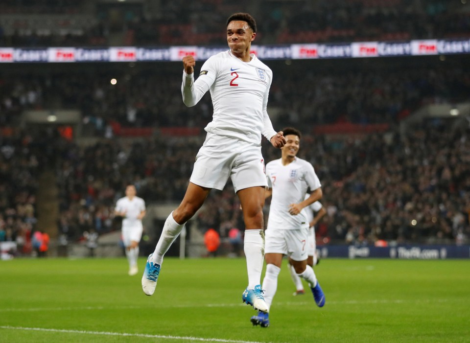 Trent’s Liverpool performances have seen him oust Kyle Walker as England’s number one right-back