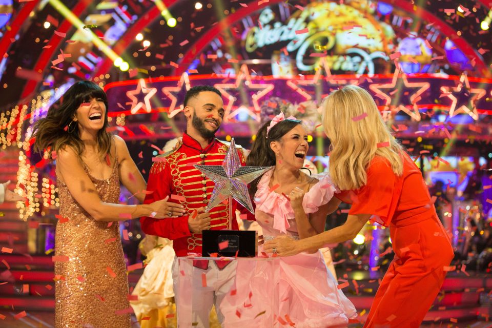  Former JLS member Aston Merrygold and Janette Manrara were the winners of last year's Christmas special