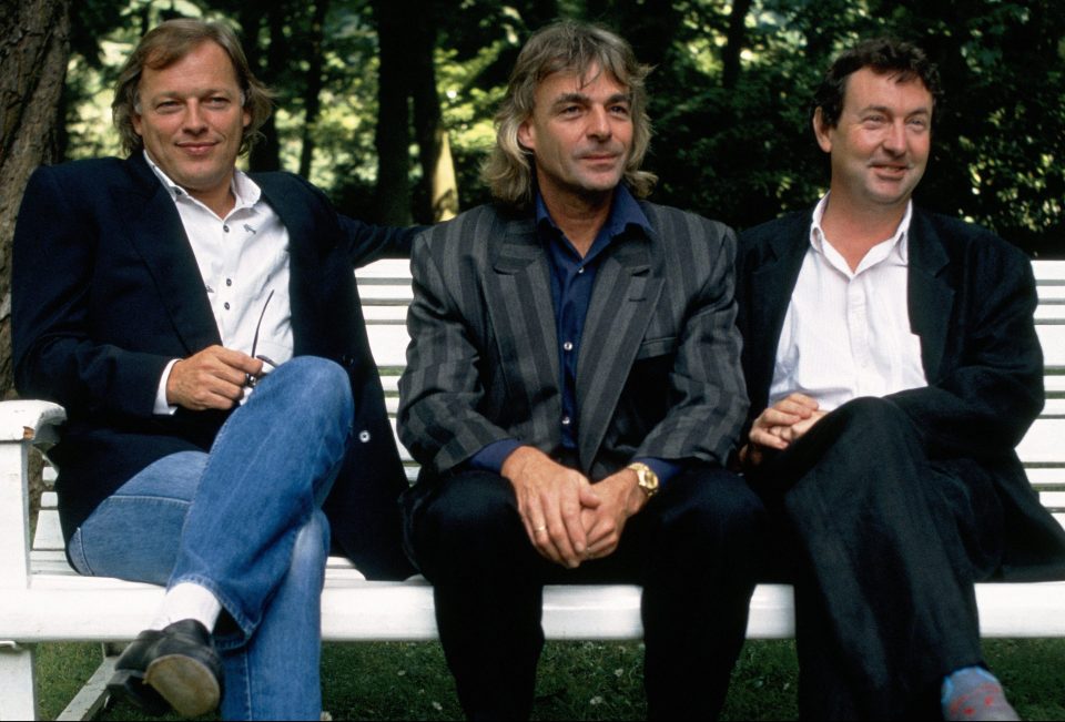  David Gilmour, Richard Wright and Nick Mason, pictured in 1988, continued Pink Floyd after Roger Waters left in 1985