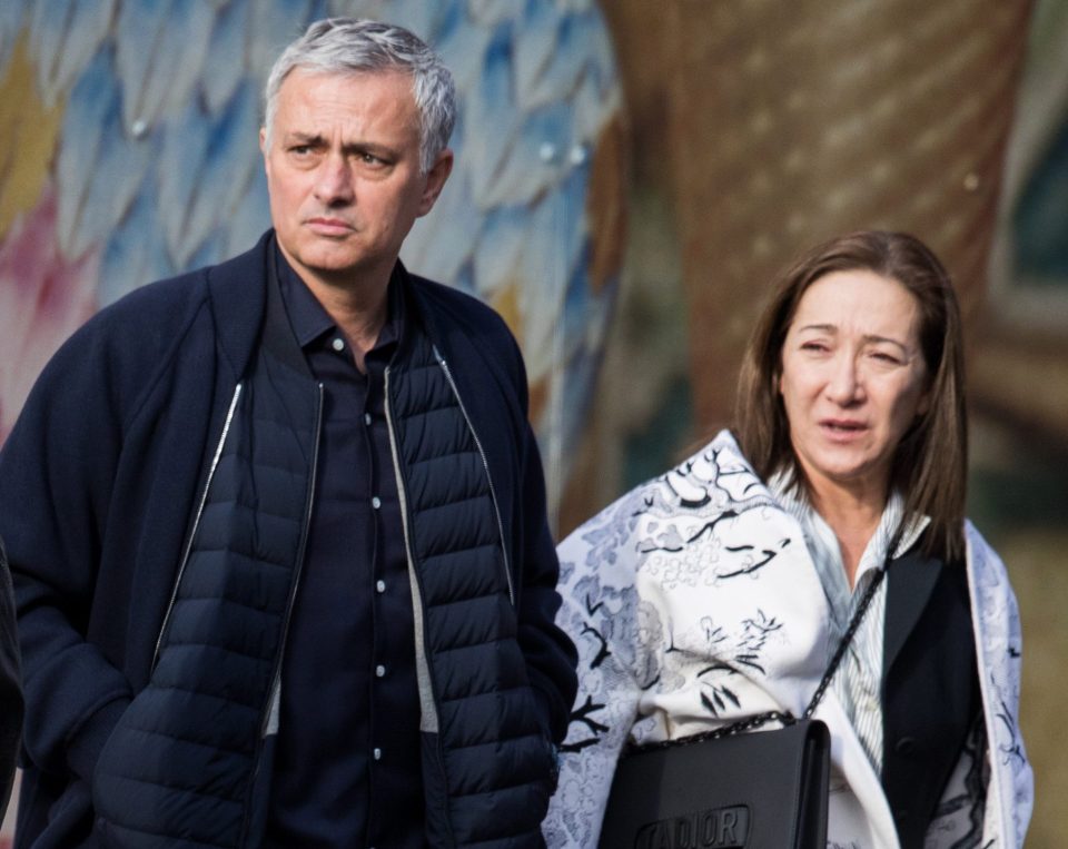  Mourinho and his wife were last pictured together in February