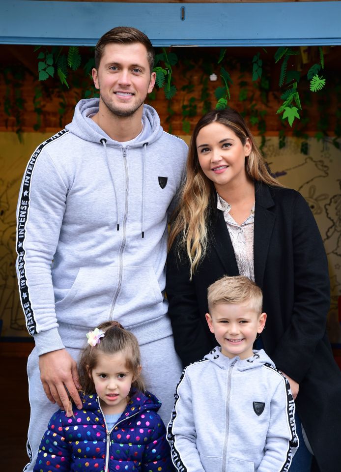  Dan is married to Jacqueline - pictured here with his son Teddy and their daughter Ella