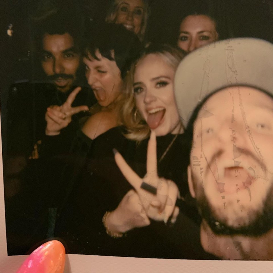  Adele attended the Spice Girls show with her friends and shared pics from the evening online