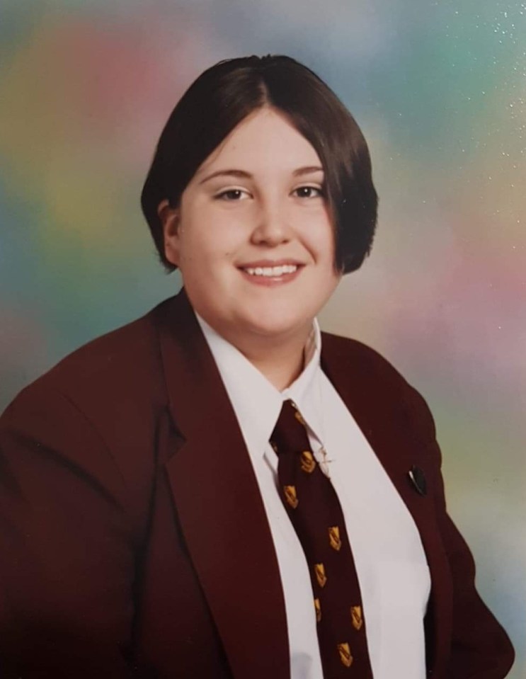  Natalie, pictured as a teen in her school uniform, wants her story to give hope to others