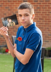  Ethan is honouring his dad by applying to join the same regiment