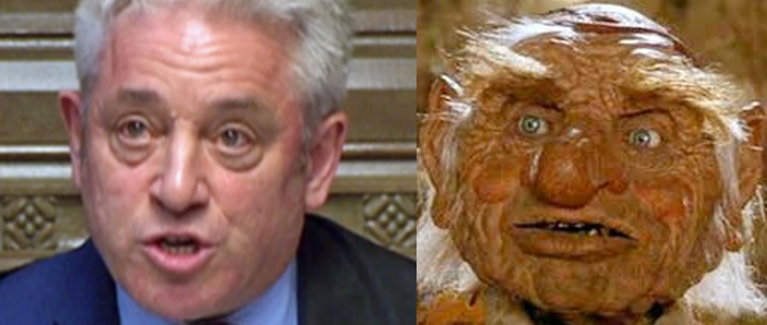  This week’s winner is that odious little git John Bercow and Hoggle from ­Labyrinth