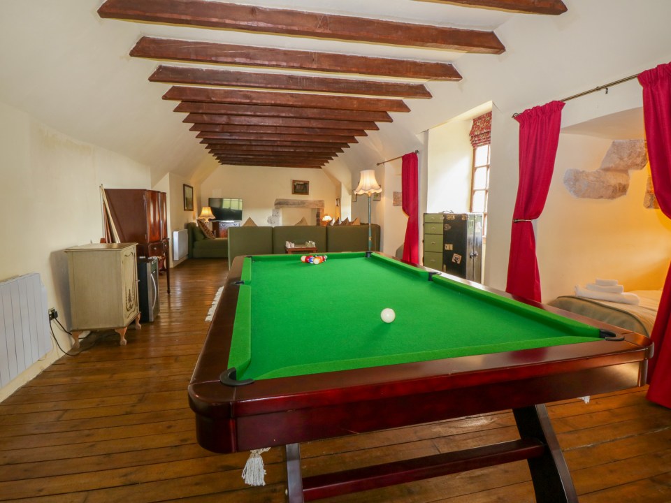  Guests will love the pool table