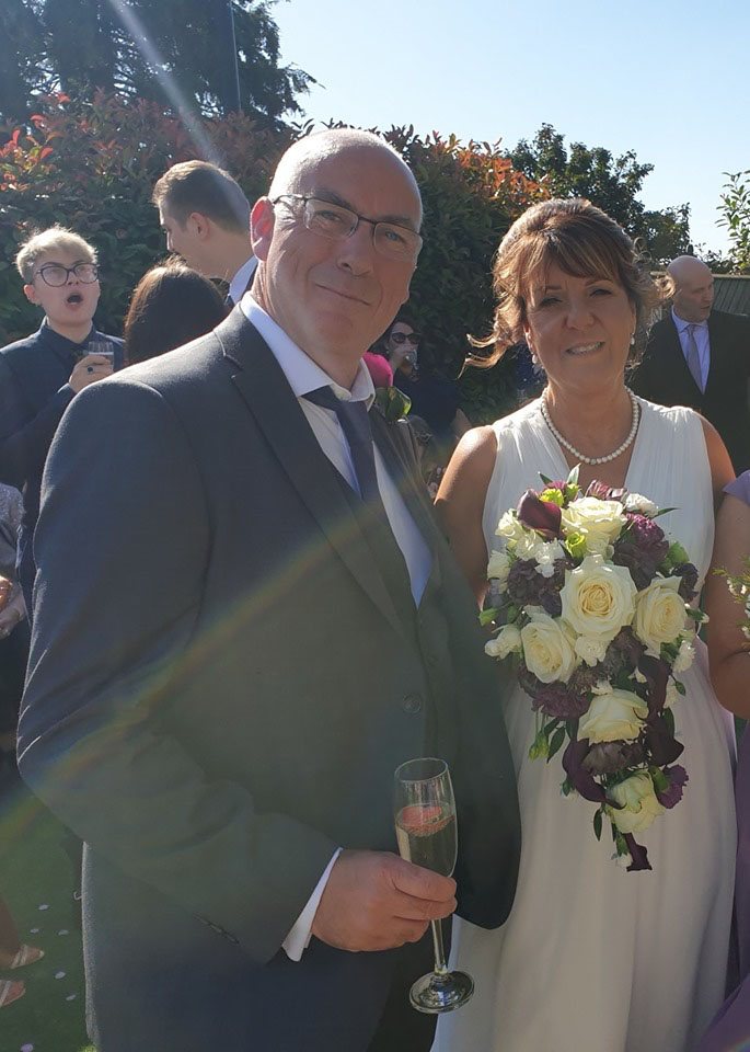  Despite their millions, Andy, 51, and Trisha, 52, have now got hitched at their local