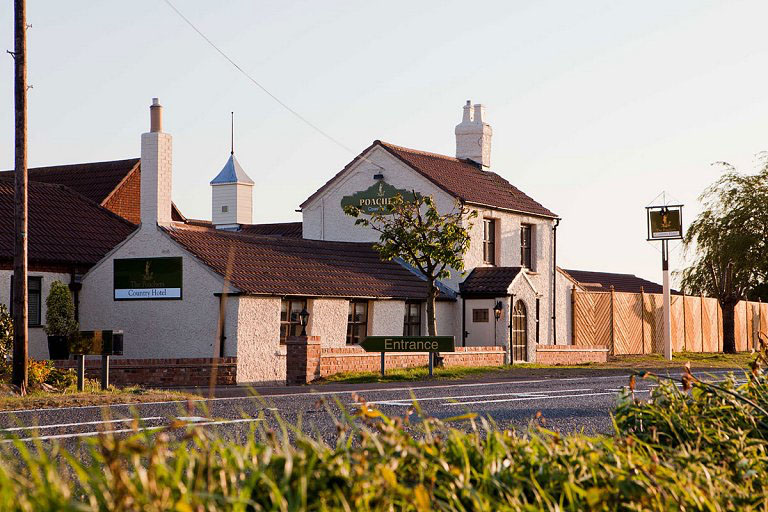  The couple from Boston, Lincs, opted for popular local wedding venue The Poachers