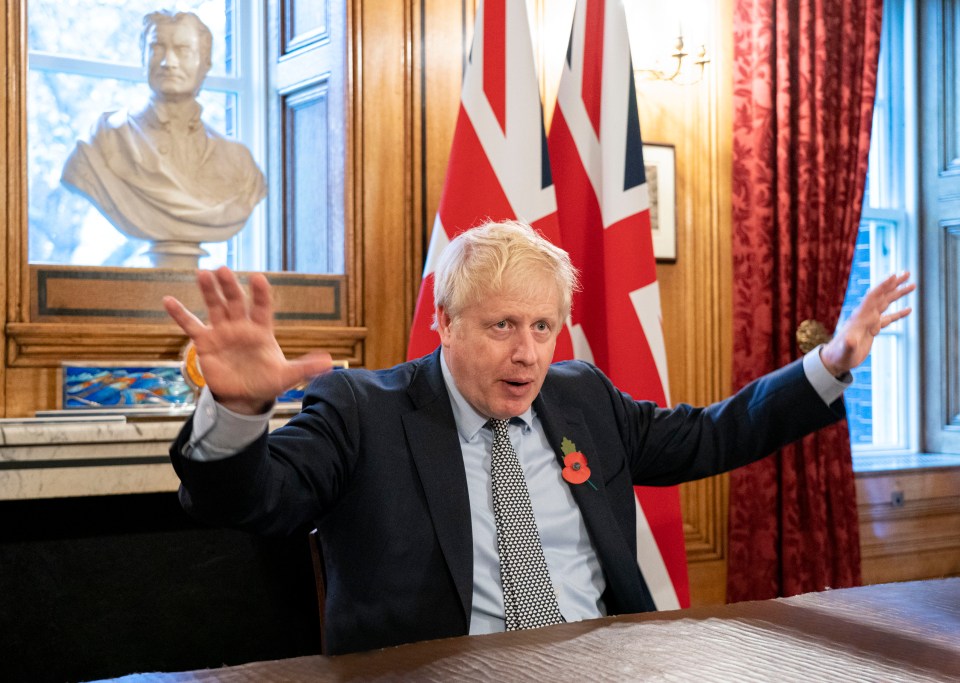  Boris Johnson, speaking from a room in No10, urges Sun readers to vote Tory on the December 12 election