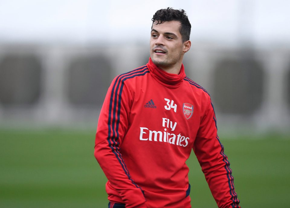  Granit Xhaka could return for Arsenal against Vitoria in the Europa League