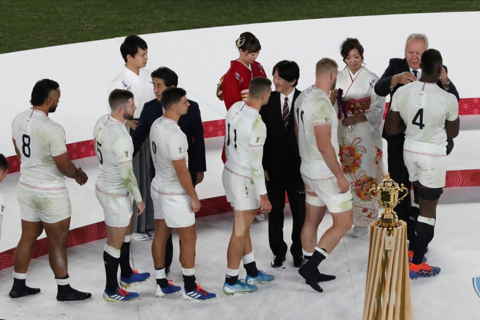  Some of England's stars were not interested in wearing their runners-up medal