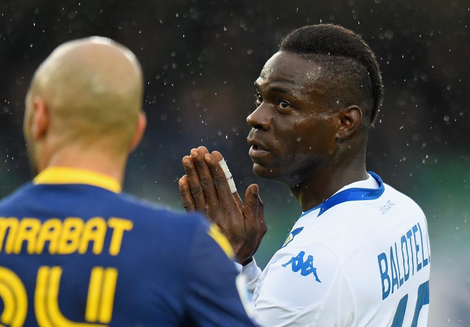  Mario Balotelli has stormed off the pitch following alleged racist abuse from Verona fans