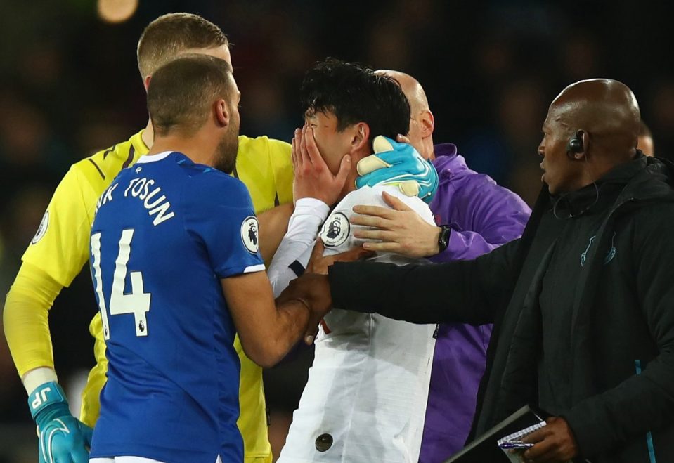  Son was left distraught after realising his tackle contributed to Angel Gomes' injury