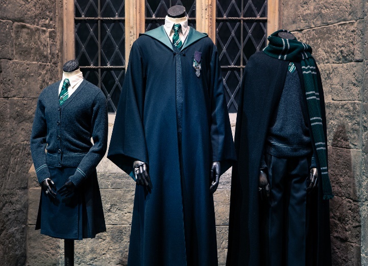 The costumes of the Malfoy family and Voldemort will be on display