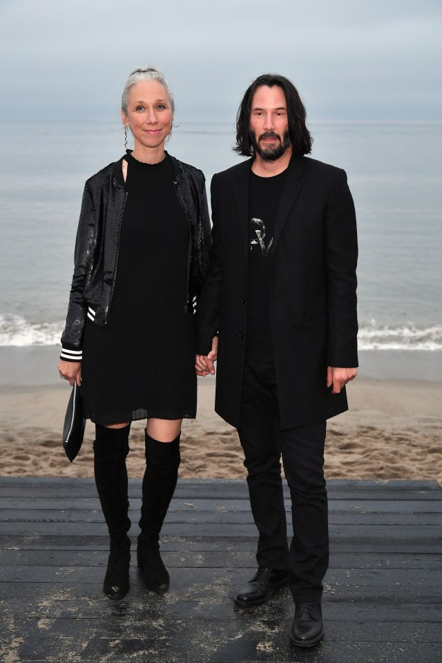 Keanu Reeves with Alexandra Grant in Malibu, California