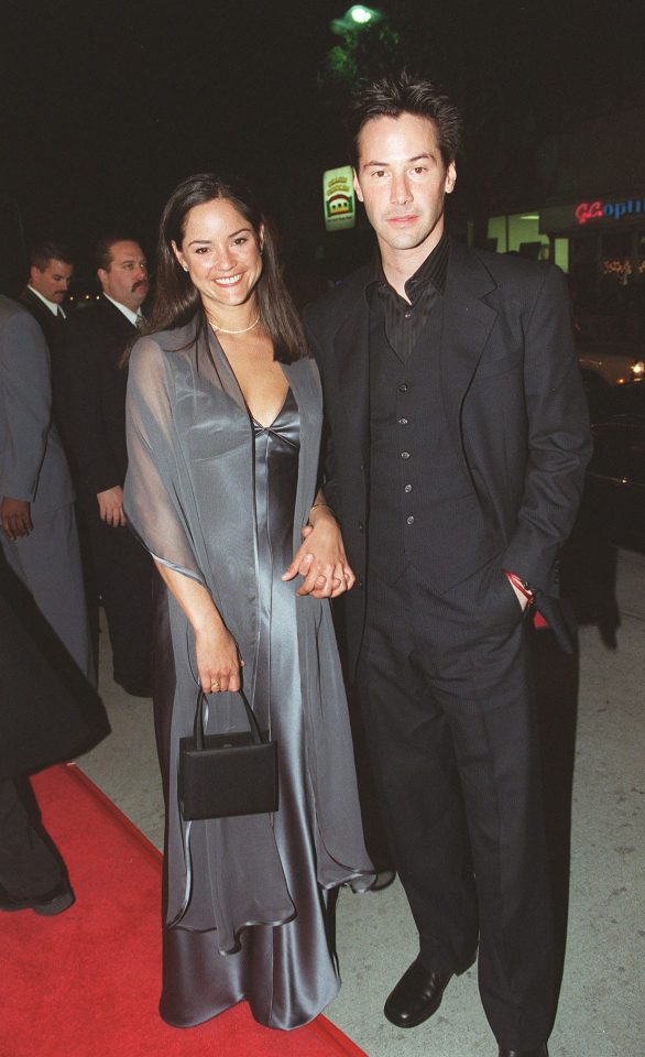 Kim Reeves and brother Keanu Reeves at the premiere of The Matrix in 1999